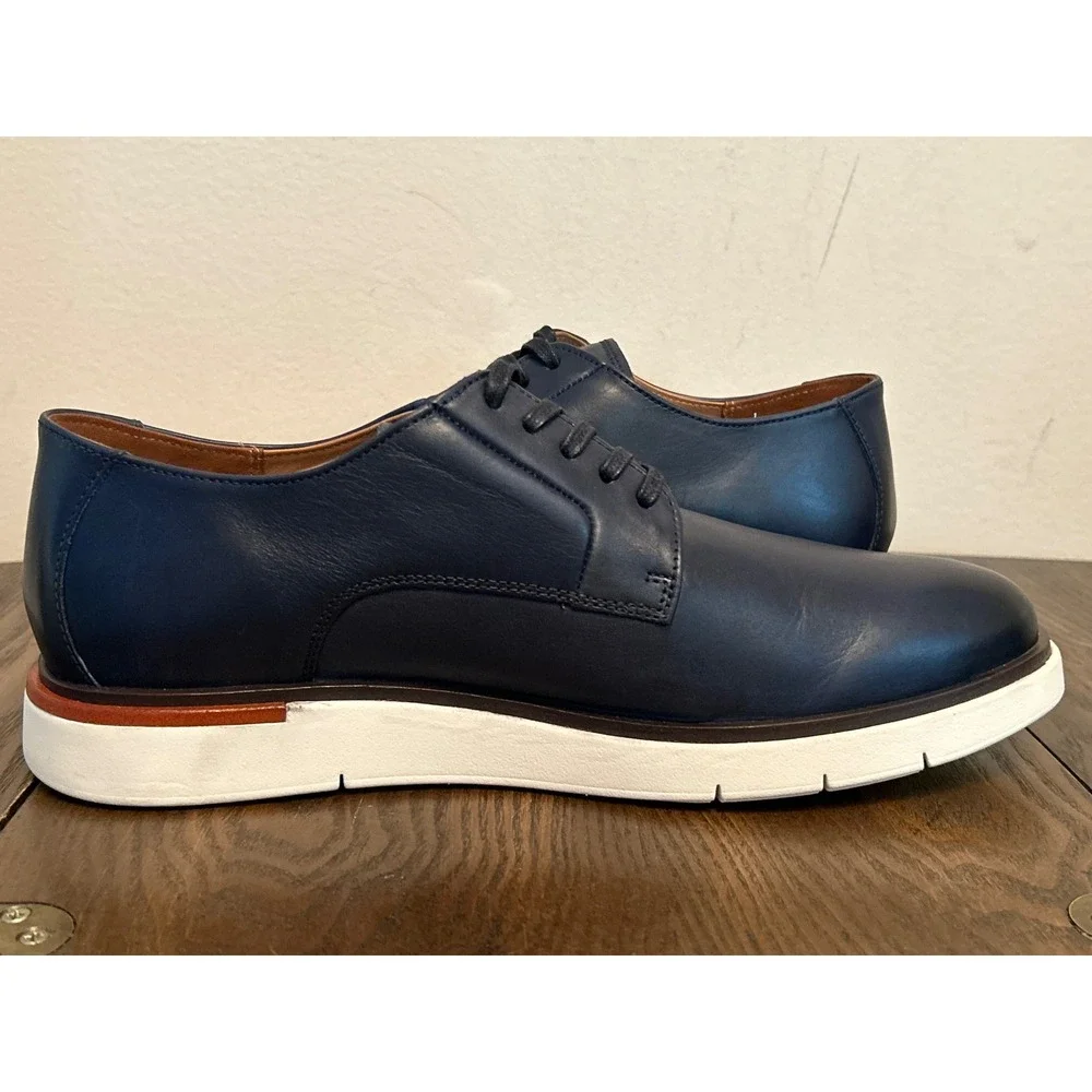 Allen Edmonds Carson Men's Leather Hybrid‎ Lace up Derby Shoes Size 9.5 Navy
